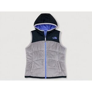 The North Face Girls sz M 10 / 12 Reversible Hooded Vest Jacket Gorpcore Outdoor